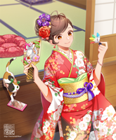 振り袖の女の子